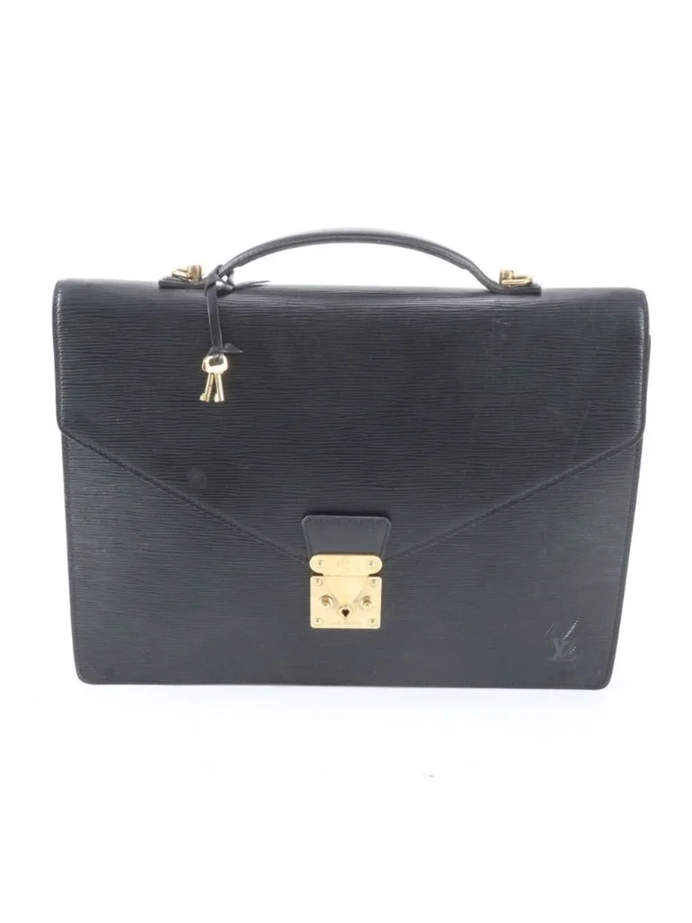 Louis Vuitton Epi Porte Documents Bandouliere Leather Business Bag Document Bag